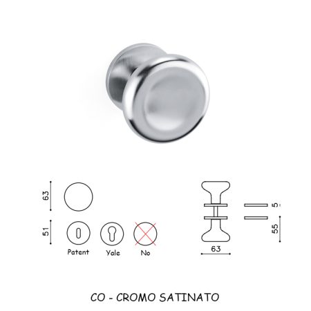 POMOLO PADDLE CROMO SATINATO