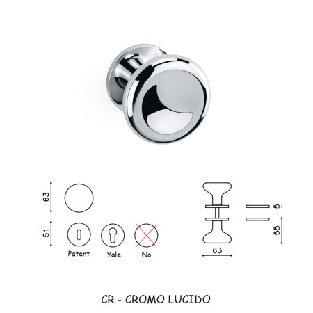 POMOLO PADDLE CROMO LUCIDO