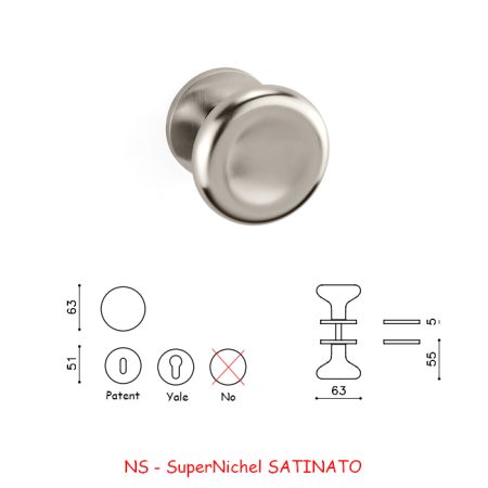 POMOLO PADDLE NICHEL SATINATO