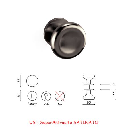 POMOLO PADDLE SuperAntracite SATINATO