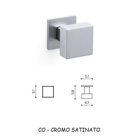 MEZZO POMOLO DIANA B CROMO SATINATO