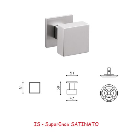 MEZZO POMOLO DIANA B FISSO SuperInox SATINATO
