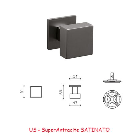 MEZZO POMOLO DIANA B FISSO SuperAntracite SATINATO