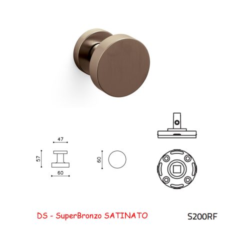 MEZZO POMOLO LINK FISSO SuperBronzo SATINATO