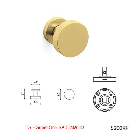 MEZZO POMOLO LINK FISSO SuperOro SATINATO