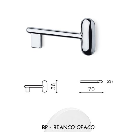 CHIAVE POLO BIANCO OPACO