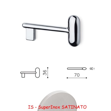 CHIAVE POLO SuperInox SATINATO