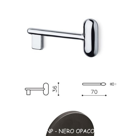 CHIAVE POLO NERO OPACO