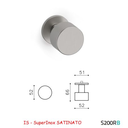 MEZZO POMOLO LIPSTICK B SuperInox SATINATO