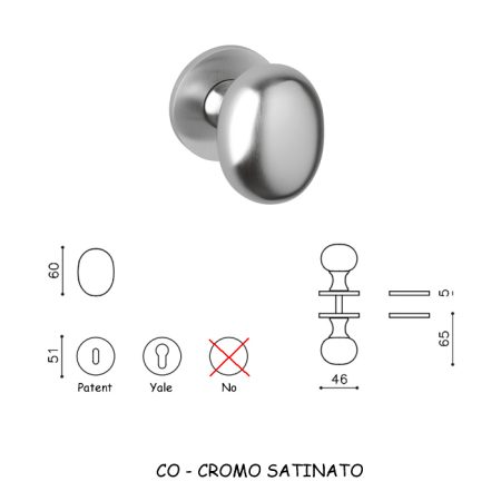 POMOLO MELANZANA CROMO SATINATO