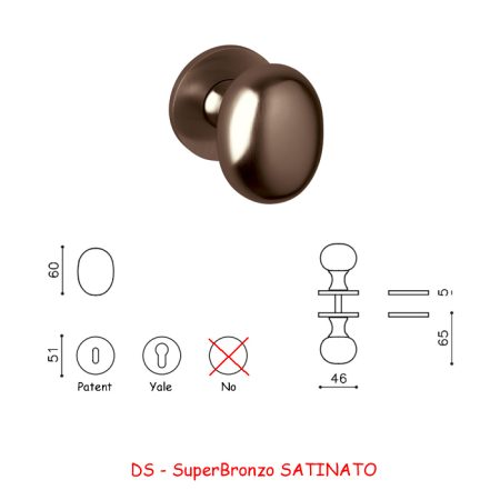 POMOLO MELANZANA SuperBronzo SATINATO