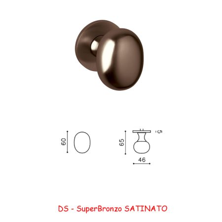 MEZZO POMOLO MELANZANA  SuperBronzo SATINATO