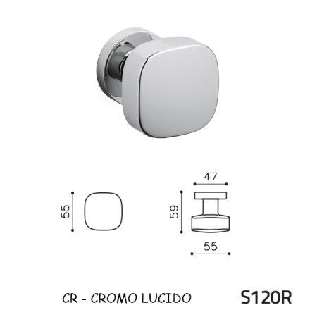 MEZZO POMOLO ROGER B CROMO LUCIDO