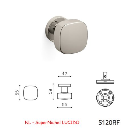 MEZZO POMOLO ROGER FISSO SuperNichel LUCIDO