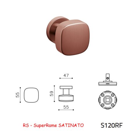 MEZZO POMOLO ROGER FISSO SuperRame SATINATO