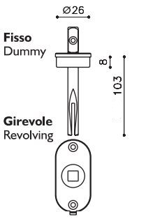 PARTICOLARE OVALE FISSO/GIREVOLE BASSO 103