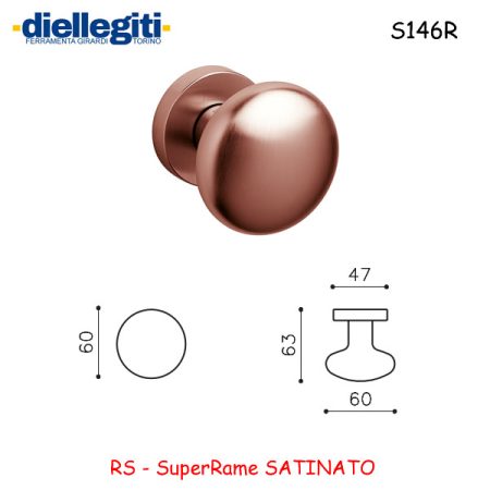 MEZZO POMOLO EDISON 60 SuperRame SATINATO
