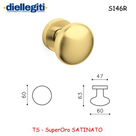 MEZZO POMOLO EDISON 60 SuperOro SATINATO