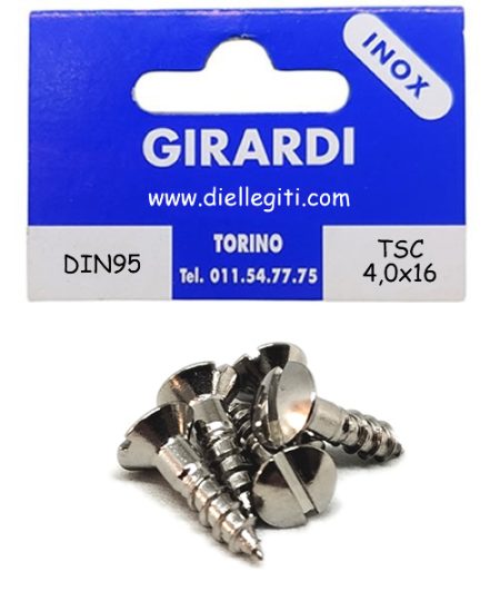 VITE A LEGNO TSC 4,0x16 DIN95 INOX A2