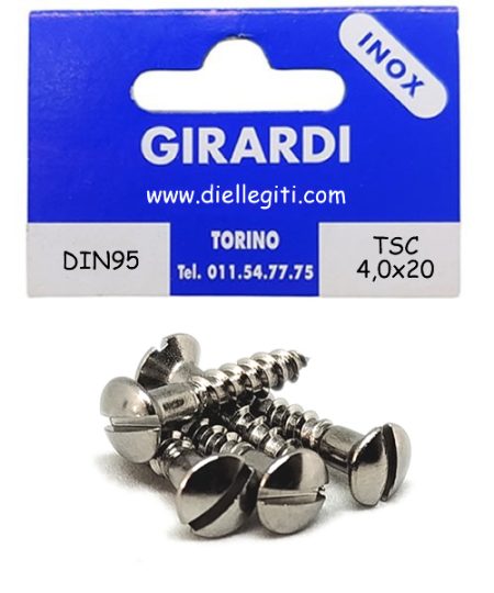 VITE A LEGNO TSC 4,0x20 DIN95 INOX A2