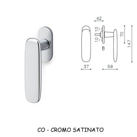 DK DOLMEN CROMO SATINATO