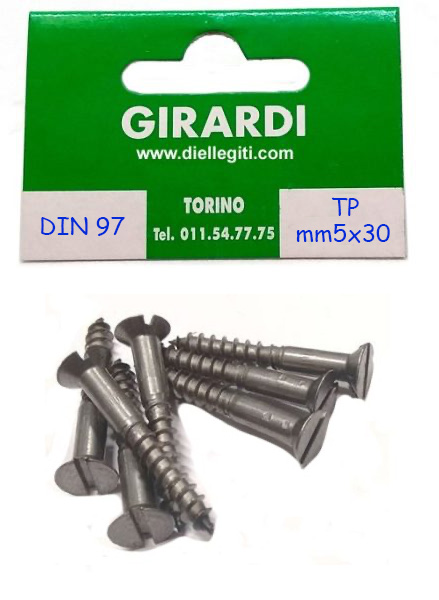 VITE A LEGNO IN FERRO TSP 5x30 DIN 97