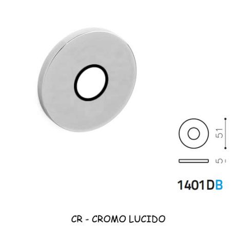 ROSETTA BASSA CROMO LUCIDO