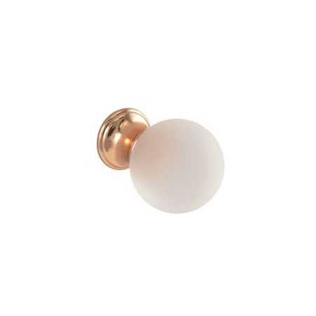 POMOLO VETRO SATINATO/ORO 20