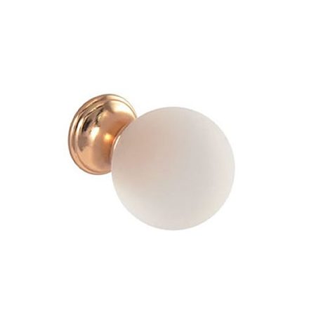 POMOLO VETRO SATINATO/ORO 30