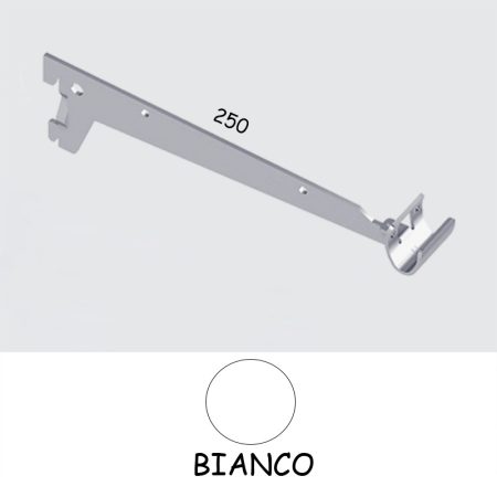 COPPIA SUPPORTI PER BARRA APPENDIABITI BIANCO MM250