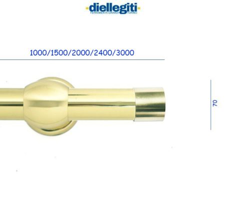 CORRIMANO 115T/35 OTTONE LUCIDO