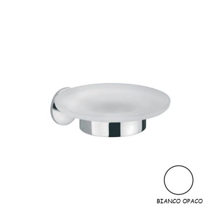 PORTA SAPONE TECNACOL C1708 VETRO/BIANCO OPACO