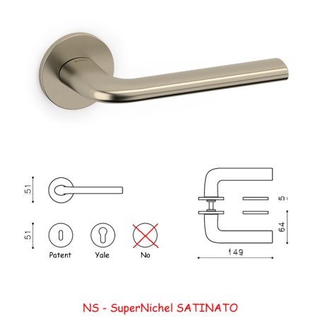 Maniglia Olivari INTRO SuperNichel SATINATO