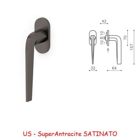 DK Olivari SIX SuperAntracite SATINATO